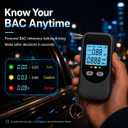 Breathalyzer for Alcohol,Portable BAC Tester,Personal Home Test Kit (Black)