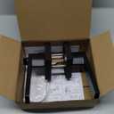 2 Pack Matte Black Door Handle Heavy Duty, Keyed Alike Entry Door Lever, Door Knobs with Lock and Key (Different Keys), Square Door Lever for Bedroom, Bathroom and Front Door