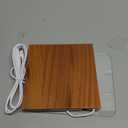 Living Music Vinyl Record Stand Light up Record Holder Wooden Acrylic for Vinyl Album Display and Storage Adjustable Brightness Vintage Music Decor(Guitar)