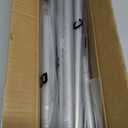 Curtain Rods for Windows 28 to 48 Inch, 2 Pack 5/8'' Diameter Heavy Duty Metal Adjustable Small Curtain Rod With Bracket(Silver)