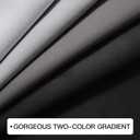 COSVIYA Grommet Ombre Room Darkening Curtains 63 inch Length, Black and Greyish White Gradient Drapes Light Blocking Insulated Thermal Window Curtains for Bedroom/Living Room,2 Panels,52x63 inches
