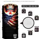 2 x Tubular Bandanas With Face Shielding Protection Unisex - Camo (Black)