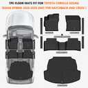 Floor Mats Cargo Liner for Toyota Corolla 2020-2026 Sedan/Sedan Hybrid