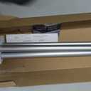 TONIAL 1 Inch Double Curtain Rods 72 to 144 Inch (6 to 12 ft), Heavy Duty Decorative Drapery Rod for Windows 69 to 140 Inch (5.75 to 11.7 ft) with Small Cap Finial, Silver