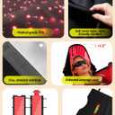 Red Light Therapy Mat Full Body 83" x 33", 2710 LEDs, 660&850nm | Easy-Clean TPU, 3 Light Modes, 5 Intensity Levels, Skin-Friendly for Everyday Home Use