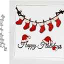 5 x Christmas Socks Metal Die Cuts,Merry Christmas Boots Hat Card Cutting Dies Cut Stencils DIY Scrapbooking Album Decorative Embossing Paper Dies Festival Card Making