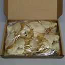 Boao 24 Pieces Christmas Artificial Glitter Poinsettia Flowers Xmas Flowers Wedding Christmas Tree New Year Ornaments(Gold)