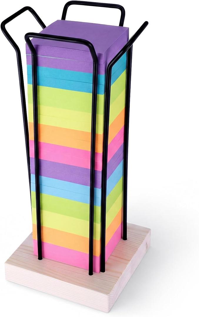 Landhoow Sticky Note Holder for Classroom, 12 Inch Tall Note Dispenser, 12.2" x 7.1"