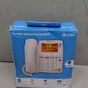 AT&T CL4940 Corded Standard Phone with Answering System and Backlit Display, White