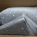 Umoving Portable Toddler Travel Bed Foldable Soft Foam Floor Crib with Washable Cover, Built-in Safety Rails, No Assembly, Compact for Travel & Home Use, Grey