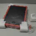 5x7 Wavy Picture Frame With Mat For 4x6, Wavy Edge Wooden Picture Frame with Real Glass - Wall Mount and Tabletop Display, Red, 2 Pack