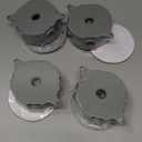 Juexica 4 Set 4'' Old Work Round Electrical Box with Cover Weatherproof Outdoor Outlet Junction Box with 5 Hole 1/2-inch Holes Aluminum Ul Listed for Ceiling Mount Lighting Systems (Classic,Gray)