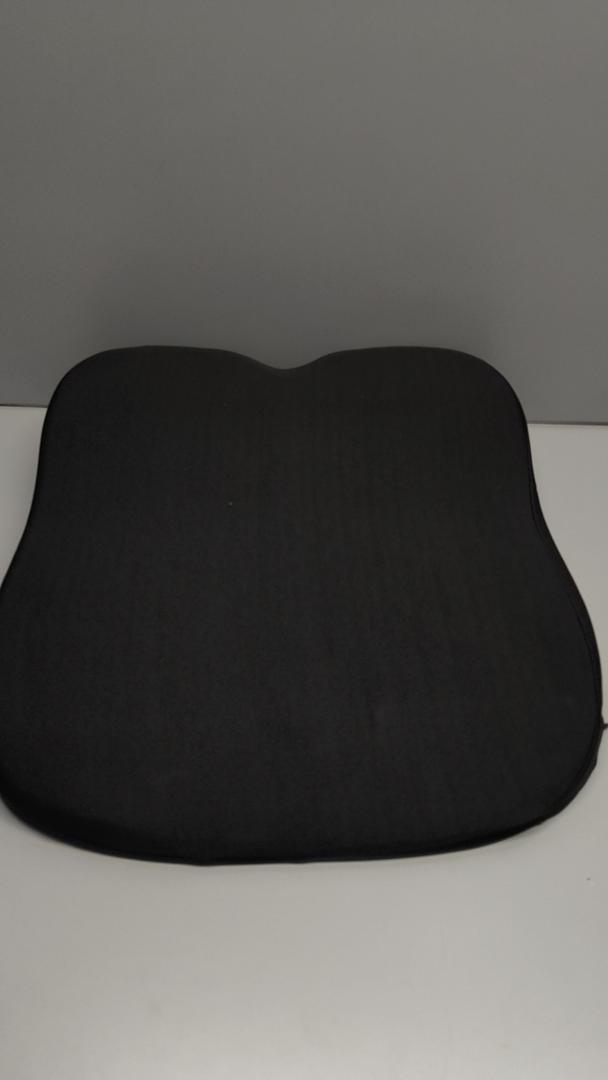 Bonform 5606-37BK Fluffy Healing Memory Foam Support Cushion, 3D Hip-Type Cushion, Black, Moisture Wicking and Quick Drying