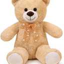 Teddy Bear Stuffed Animal 24'' Small Teddy Bear Plush Toy Gift for Valentine Christmas Birthday Light Brown