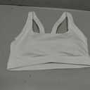 RUNNING GIRL Sports Bras for Women, Molded Cup High Impact Sports Bra Workout Bras for Women High Support Racerback (White, L)