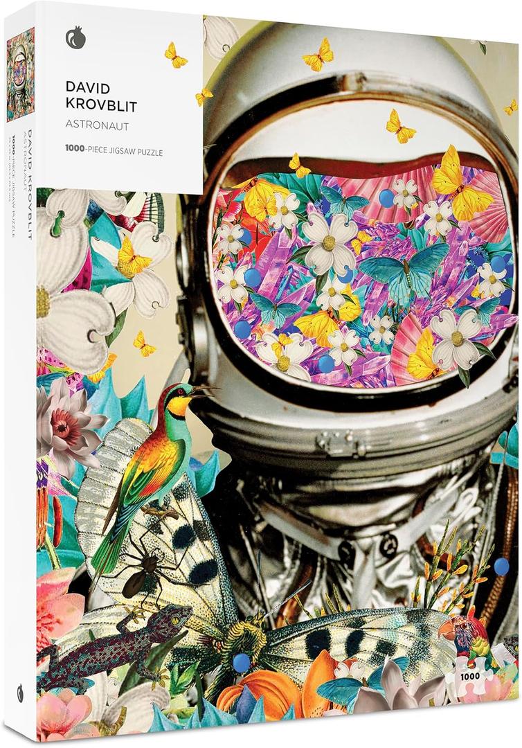 Pomegranate 1000-Piece Jigsaw Puzzle for Adults, David Krovblit's Astronaut, Matte Finish, Snug Fit, 25 x 25 inches