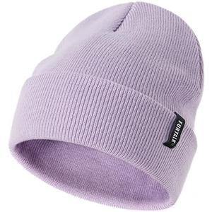 Pack of 2, FURTALK Toddler Beanie Baby Boys Girls Beanies Kids Knit Winter Hats for 0-8 Years, Purple
