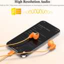 APETOO USB C Headphones for iPhone 17 Pro Max 16 15 Plus iPad USB-C Wired Earbuds with Microphone Volume Control HiFi Stereo Type C Earphones for Galaxy S26/S25/S24/S23/S22 Ultra, Pixel 10 9 8, Orange