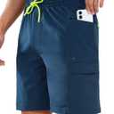 NORTHYARD Mens Swim Trunks Board Shorts 9 Inch Bathing Suit Swimwear Quick Dry Beach Short with Zipper Pocket - No Mesh Liner (S)