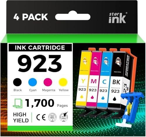 923 Ink Cartridges Combo Pack 3Pack Replacement for HP 923 Ink Cartridges for HP Printers Compatible with HP OfficeJet Pro 8130e OfficeJet Pro 8135e 8138e 8122e 8139e 8120e Ink,Without Chip