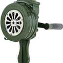 Handheld Air Raid Siren 110DB Aluminium Alloy Crank 110dB Loud Manual Emergency Alarm for Survival & Safety