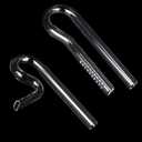 Ailindany Glass R Lily Pipe Inflow Outflow Set Aquatic R Shape Outflow Pipe Set for Aquarium Planted Tank Filter 13mm for 12/16mm(1/2" ID) Tubing