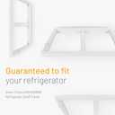 Smart Choice 240364787 Refrigerator Shelf Frame/Crisper Drawer Cover (No Glass) White, Impact Resistant Replacement Compatible with Frigidaire 240364714 240364725, Fits Select Refrigerator Models