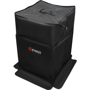 Imdinnogo 3D Printer Enclosure for BambuLab P1P/P1S/P2S/X1/X1C: 16.3 L x 18.1 W x 29.5 H inch PVC Laminated Polyester Storage Blackout Cover to Protection from Sunlight Dust Dirt Black