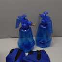 2 Pcs 1.5 Liter Misters Spray Pump Bottle with Full Neoprene Jacket and Built in Carrying Strap Garden Plant Mister Spray Bottle for Spring Personal Cooling Plants Spray Watering(Blue)