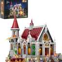 LUMIBRICKS Medieval Castle Banquet Hall Lighting Building Bricks Set - Middle Ages City Town Modular Collection Display Kit with Minifigures 3232 Pcs for Adults & Teens