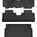 AIPOIL Floor Mats & Cargo Liner Set for 2007-2011 Honda CRV All Weather Protection TPE Anti-Slip Automotive Full Set Custom CR-V Car Mats Accessories - Black