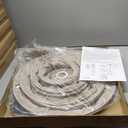 Mikikit Lampshade Pendant Light Shade Cover Large Drum Lampshade for Floor Lamps