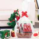 KoberrLi Cellophane Wrap Cellophane Bags 18x25 inch Gift Baskets 10 Count Large Clear Wrapping Plastic Bags for Easter Boxes Blanket Quilt