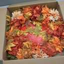 24 Inch Fall Wreaths for Front Door, Autumn Flower Wreath