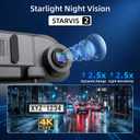 12" 4K Mirror Dash Cam with STARVIS 2 Sensor,View Rear Mirror Camera Fron and Rear Inside,Built-in 5.8G WiFi GPS, APP Control,Back up Camera for Cars,8 IR Night Vision Free 128G