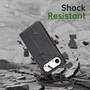 FLIPALM Wallet Case for iPhone 17 Series with Wrist Strap - PU Leather Folio Flip with Credit Card Holder & Kickstand, Protective Cover (Black, for iPhone 17 Air)