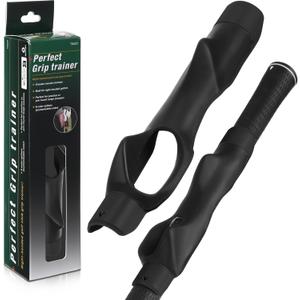 2 Pack Golf Grip Trainer Swing Trainer for Improving Hand Positioning Right Handed Golf Club Grip Equipment for Beginner Learn Correct Posture (Black)