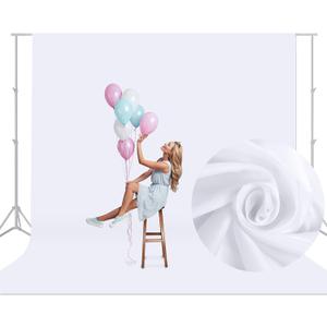 Aimosen 10x10 FT White Backdrop Background for Photography, Large Pure Photo Backdrop Curtain Drapes, High Density Screen Backdrops for Party Portrait Photoshoots Booth Video Studio