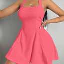 Narecte Womens Summer Dress Halter Neck Casual Dresses for Women Sexy Dress Backless A-line Mini Cute Dresses Pink XL (Pink, XL)
