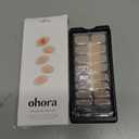 ohora Semi Cured Gel Nail Strips (N Ash Pink) - Pink, Solid, Works with Any UV/LED Lamps, Salon-Quality, Long Lasting, Easy to Apply & Remove - Includes 2 Prep Pads, Nail File & Wooden Stick