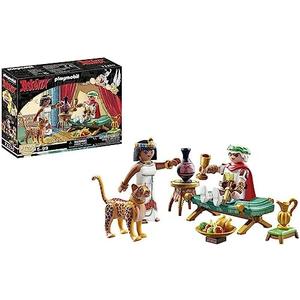 Playmobil 71270 Asterix: Caesar and Cleopatra - with Two Characters, A Leopard, A Long Chair for The Queen and Accessories - The Adventures of Obelix - History & Imaginary - from 5 Years Old