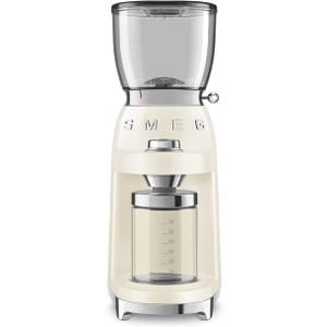 Smeg 50's Retro Style Aesthetic Coffee Grinder, CGF01 (Cream)