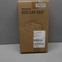 Mavora Max Portable Small Dog Seat for Car, Luxury Center Console Dog Car Seat Booster with Safety Tethers, AntiCollapse Pet Travel Carseat for SUV, Truck (Black/Grey)