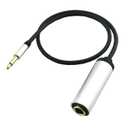 3.5mm Male to 6.35mm Female Sound Cable 1/4 to 1/8 Adapter Cable for Headphones Amplifiers Instrument Device
