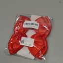 Large Big 6 Inch Hair Bows for Girls Thick Ribbon Boutique Alligator Clips Hair Accessories for Baby Girls Toddlers Kids Teens 2 PCS (Red) (1 Count (Pack of 2))