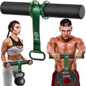 FitBeast Forearm Strengthener & Wrist Roller - Forearm Strength Trainer with Thickened Anti-Slip Grip Handles&Adjustable Strap, Perfect for Forearm Exercising, Boosting Grip Strength, Muscle Building (Green)