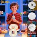 Decorative Led Light Up Number Letters, White Plastic Marquee Number Lights Sign Party Wedding Decor Battery Operated Number (8)