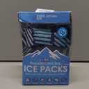 Everlasting Ice Reusable Ice Packs for Lunch Boxes & Coolers (4 Pack) Flexible, Long-Lasting, BPA Free, Versatile Lunch Box Ice Packs for Insulated Bags, Picnic, Travel, and More