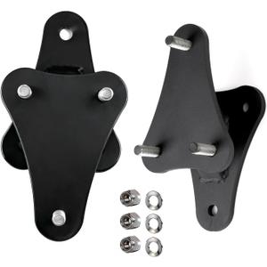Spare Tire Relocation Bracket for Jeep Wrangler JK 2007 2008 2009 2010 2011 2012 2013 2015 2016 2017 2018 & Jeep Wrangler JKU 2013, Extend Mount 2 Inches Up & Out to Accept Larger Spare Tires