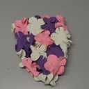 Sporti Flower Swim Cap - Swim Cap for Women- Stylish, Heavy-Duty Rubber, Hair Protection - Ideal for Water Enthusiasts (Pink/Purple/White)